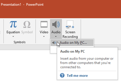 Lire automatiquement l'audio dans PowerPoint