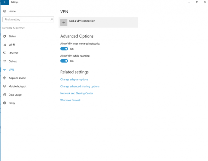 Ajouter VPN Windows 10