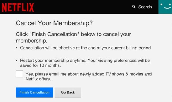 Comment annuler votre abonnement Netflix2