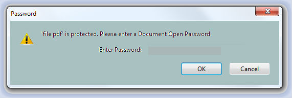 Entrez le mot de passe PDF