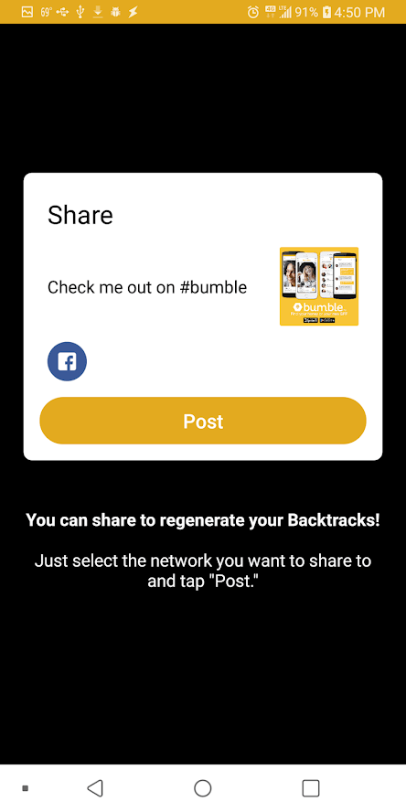 backtrack on bumble