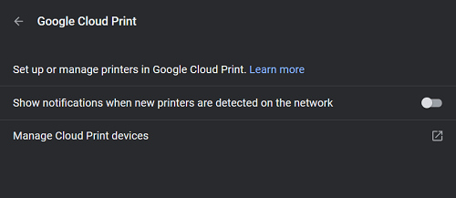 configurer une imprimante frère via google cloud print