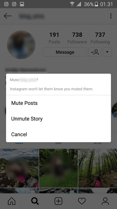 Réactiver l'histoire d'Instagram