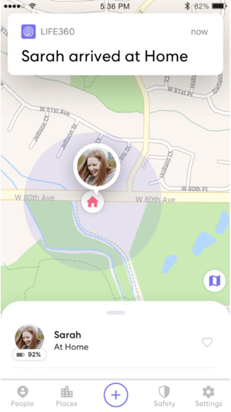 Life360 vous avertit lorsque vous vous déconnectez