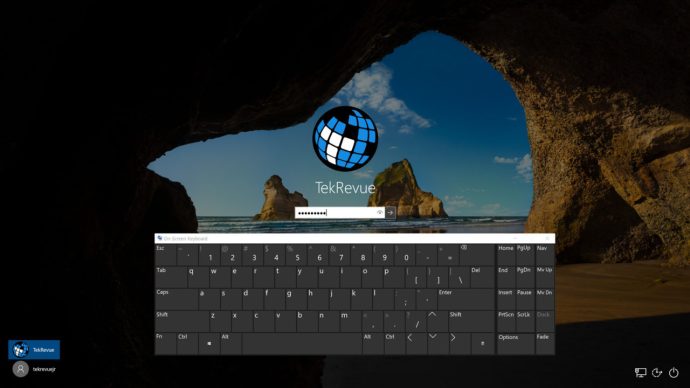 connexion Windows sans clavier