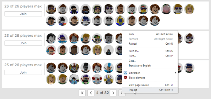 Comment trouver des serveurs vides dans Roblox