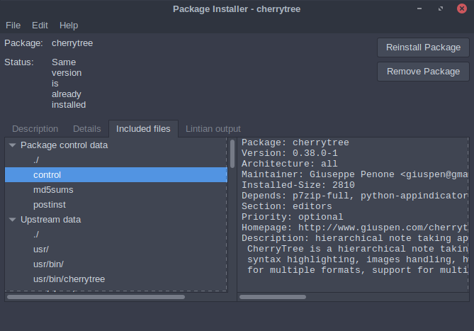 format de package deb