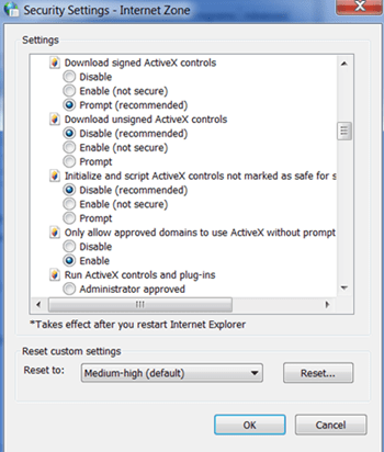 ActiveX Enable Config