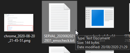 Emotet Check Log