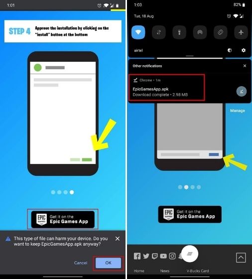 Install Fortnite on Android Without Play Store