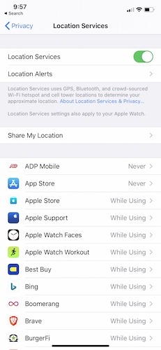 Top Tips Battery Life Location Services