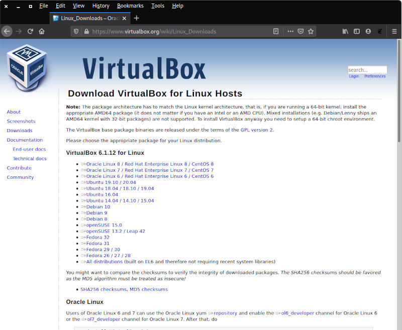 Windows On Vbox Distros Page