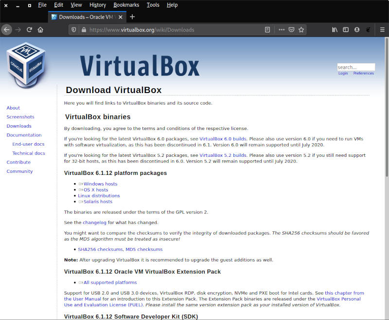 Windows On Vbox Download Page