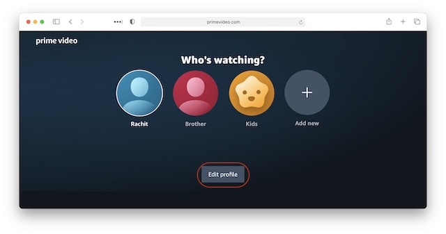 Add Multiple Profiles on Prime Video 4