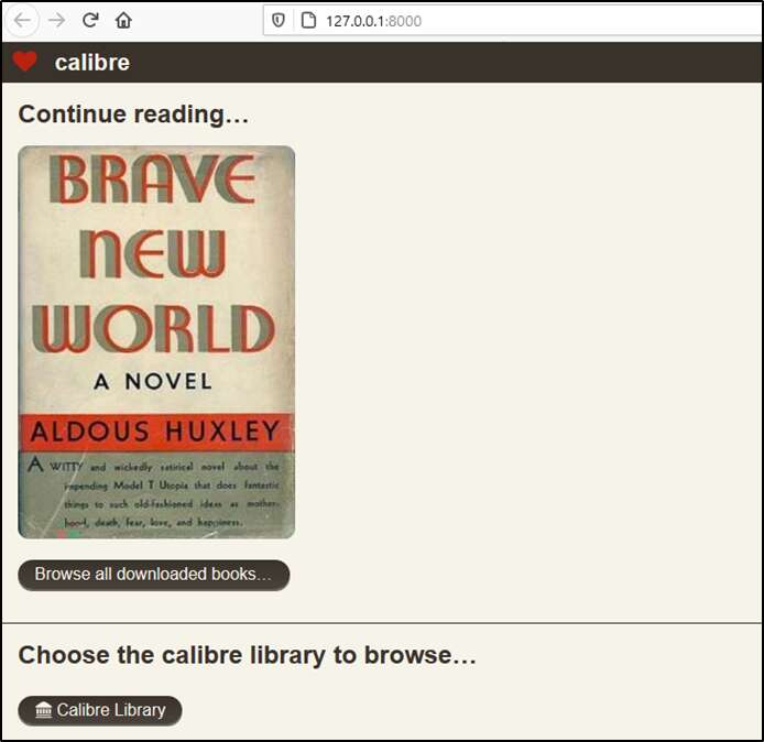 Calibre Sharing Browser