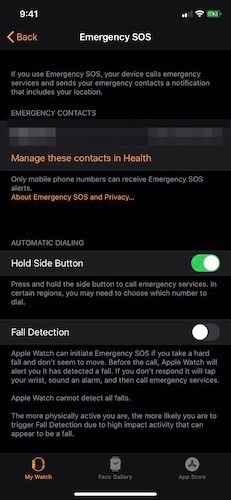 Conseils Apple Watch Fallen Aide