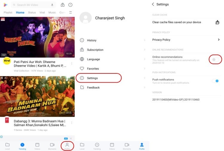 Désactiver les annonces MIUI dans l’application Vidéo