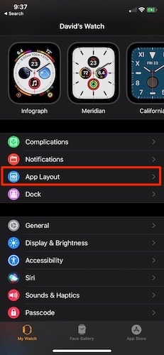 Meilleurs conseils Apple Watch App Layout