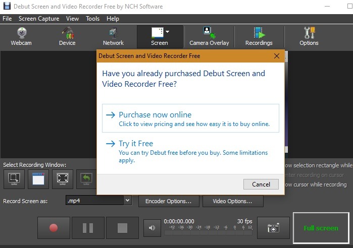 Windows10 Screen Recorder Debut Screen