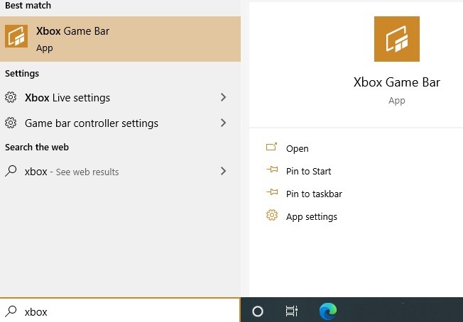 Windows10 Screen Recorder Launch Gamebar