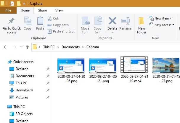 Windows10 Screen Recorder Pro Output Folder