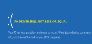 Aperçu des erreurs IRQL-Not-Less-Or-Equal