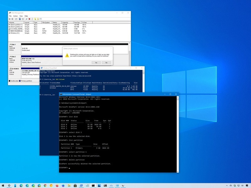 Windows 10 supprimer la partition d’entraînement