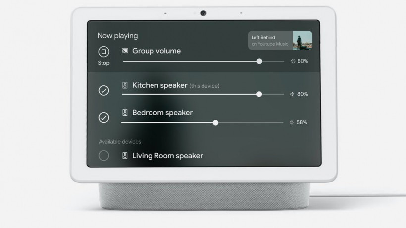 Contrôle de la musique multi-pièces Google Home sur écran intelligent