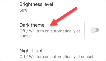 Activer le mode sombre sur Android 10 ou version ultérieure