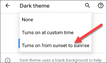 Comment définir le thème sombre sur Android