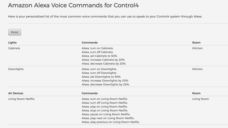 appareils alexa sur le portail de contrôle 4