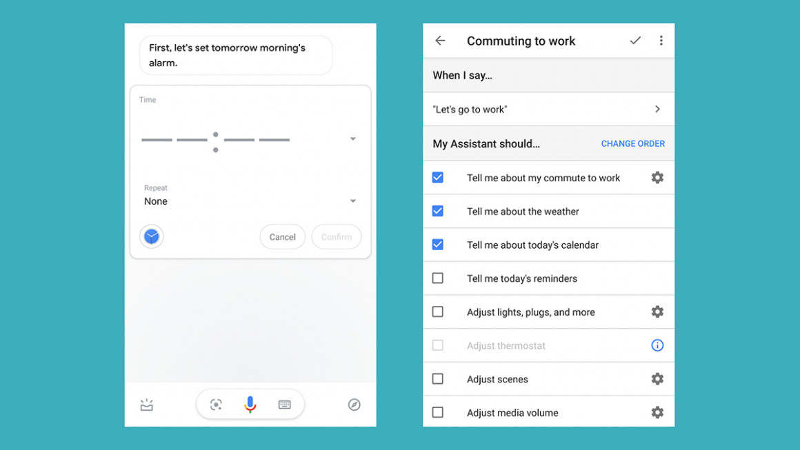 Exécution et modification des routines de l'assistant Google