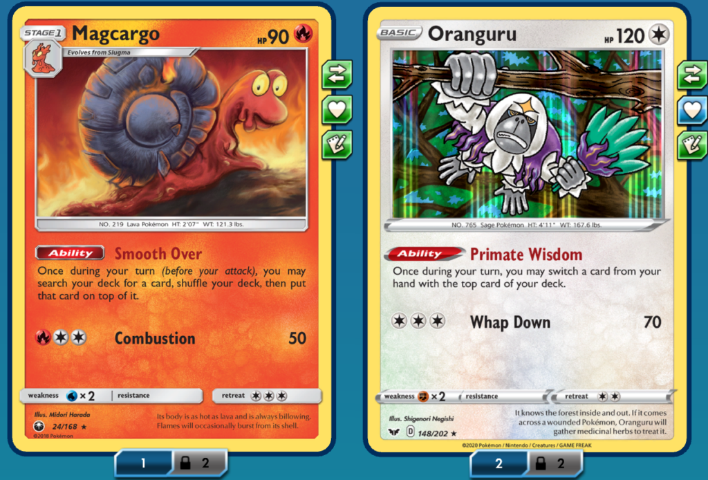 Magcargo et Oranguru