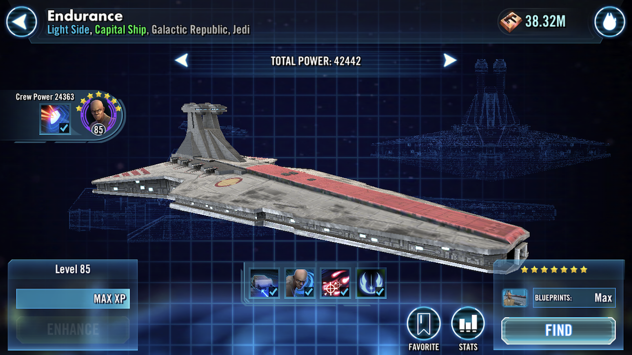 Mace windu swgoh navire capital