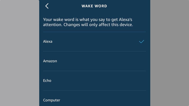 Comment changer le mot de réveil d'Alexa