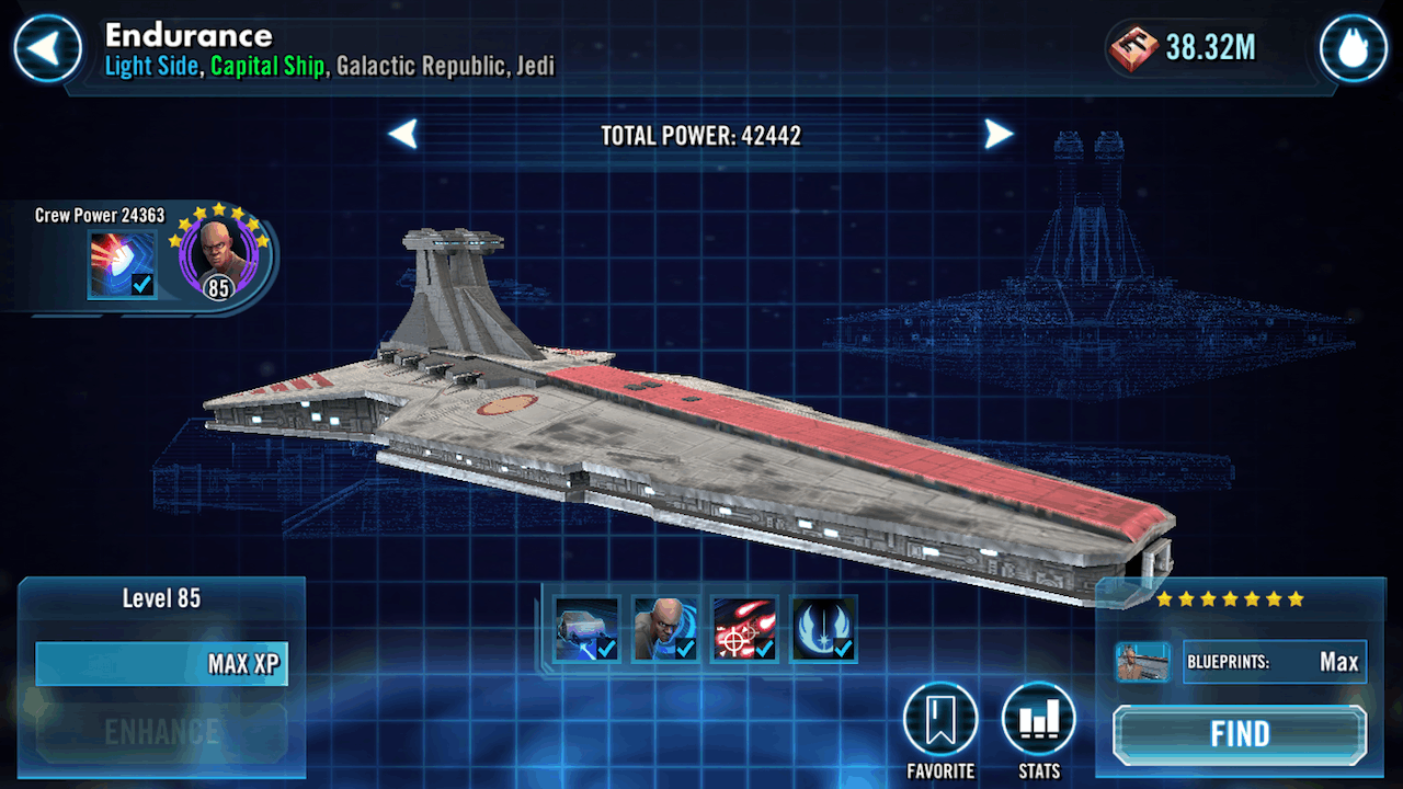 Mace windu swgoh navire capital