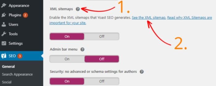 Activer le plan du site dans WordPress Yoast SEO