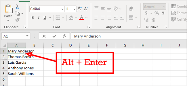 Comment ajouter des sauts de ligne Microsoft Excel