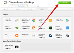 Click-on-Chrome-Remote-Desktop-Launch-Button