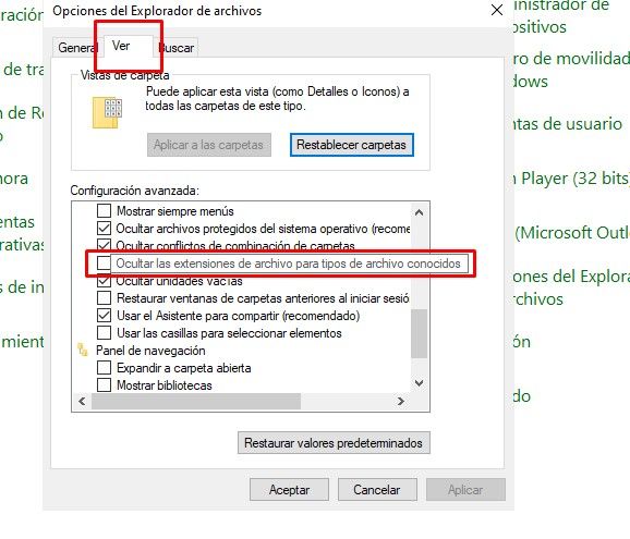 Masquer ou afficher les extensions de fichiers connues sous Windows