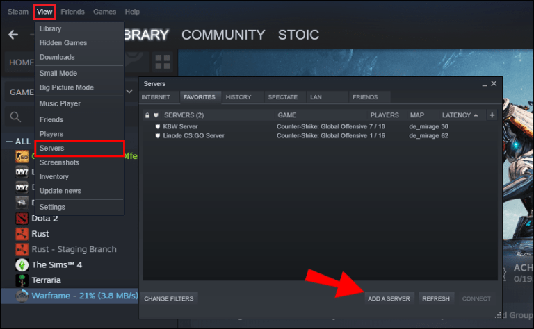 Comment ajouter un serveur CSGO sur Steam.