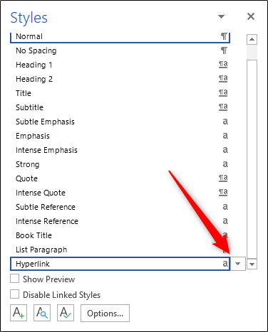 Comment supprimer le soulignement des liens hypertexte dans Word.