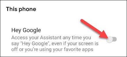 Nous désactivons OK Google sur Android.