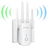JOOWIN Répéteur WiFi sans fil 1200Mbps WiFi Extender Dual Band 5GHz / 2.4GHz Amplificateur Point d'accès / Répéteur / Mode Routeur, Port Ethernet, 4 Antennes