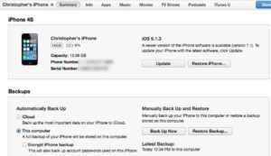 Mettre à jour l'iPhone-iPad à l'aide du logiciel iTunes