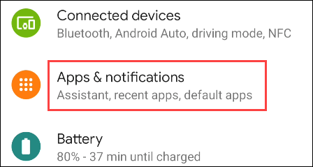 Applications et notifications.