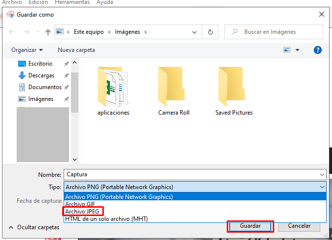 Nous pouvons donc prendre une capture d'écran dans Windows 10.