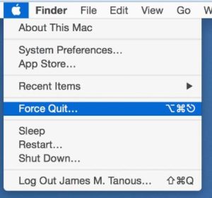 Ouvrir-Apple-Menu-to-Access-Forcer-Quit-Menu-window