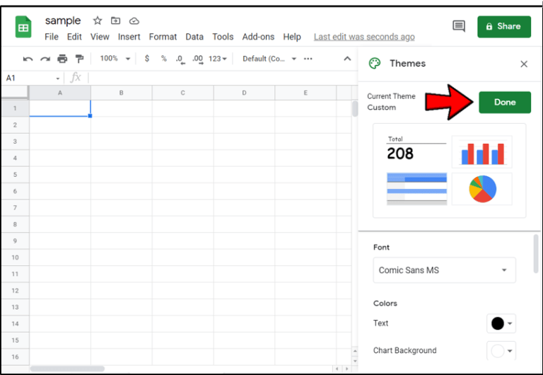 De cette façon, nous pouvons changer la police dans Google Sheets.