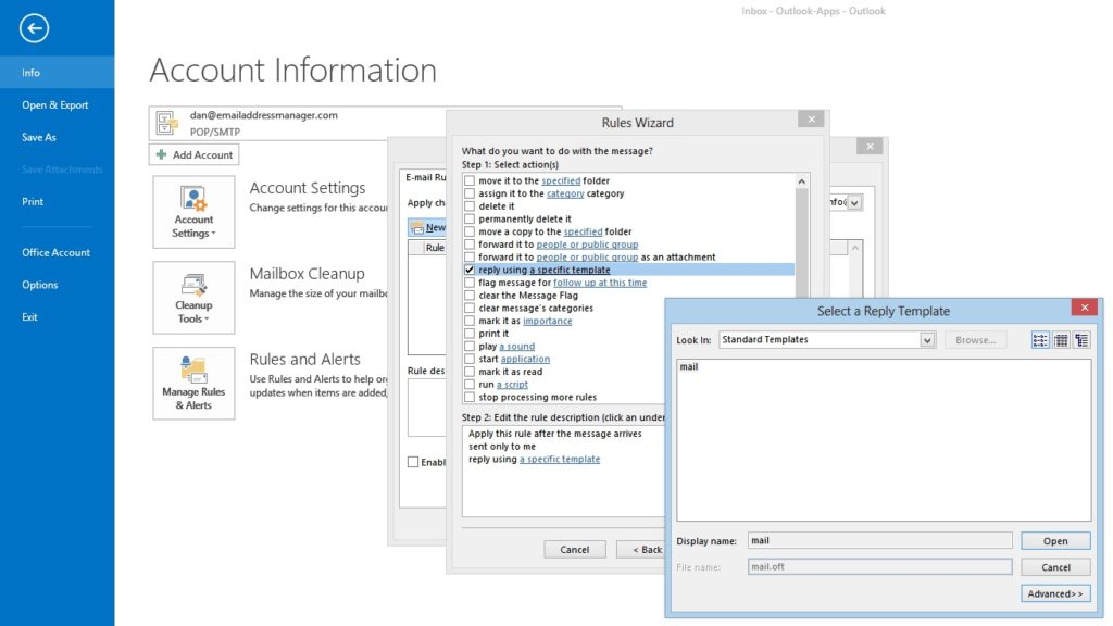 réponses automatiques aux e-mails Outlook 3